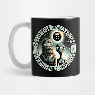 Out of This World Eclipse Bigfoot & Alien April 8th 2024 Mug